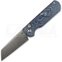 Straight Line Couteau pliant Rox - Stonewashed - Denim Canvas Micarta