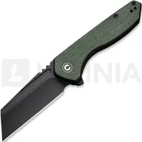 CIVIVI ExOne, Green Canvas Micarta, Black Stonewash