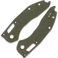 Lex Custom International Handle scales Microtech Stitch OD Green V2
