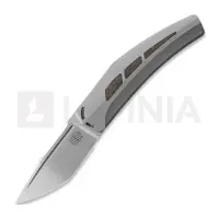 Reate Couteau pliant Large Krypton, Bead Blast Ti/Red Dark Matter CF