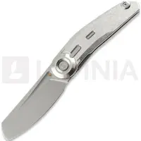 Reate Couteau pliant VK-CLU, Gray Crystalized Titanium, Hand Rubbed