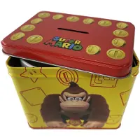 Nintendo - DONKEY KONG - Tirelire en Métal 12 x 9 x 11cm + Mug, Tasse, Multicolore, Rouge, Blanc, Jaune