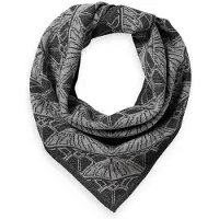 Scotch & Soda Jacquard Knitted Triangle Scarf Gris Femme