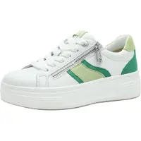 Tamaris Baskets basses vert / blanc