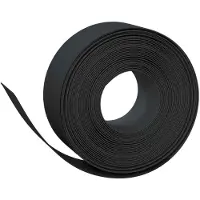 vidaXL Bordure de jardin 25 m, 20 cm, PE, noir