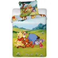 Faro Winnie l'ourson Bettbezug Piglet et Bourriquet 100 x135 cm - Baumwolle