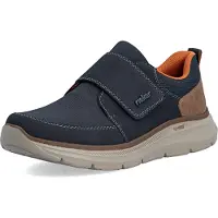 Rieker Chaussons de ville pour hommes, couleur bleue, style décontracté