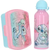 Disney Kit repas Lilo & Stitch - Kit pratique avec boîte à repas et gourde pour enfants