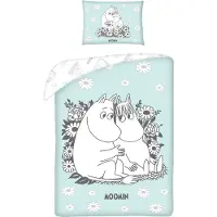 Halantex SP. z.o.o. Moomin Baby Parure de lit réversible 100 x 135 cm