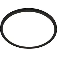 Valotorni SLIM Plafonnier LED avec détecteur de mouvement ultraplat rond IP44 Ø290mm 18W 2400lm 4000K lumière blanc neutre Noir lampe plafond salle de bain couloir garage