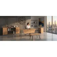 Xl Moebel Gmbh Ensemble de meubles fonctionnels pour votre bureau : bureau, console, table basse
