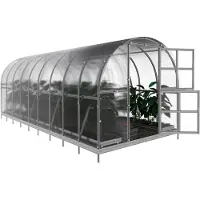 BAUMERA Serre KLASIKA 18 (3x6m) avec fondations et polycarbonate de 6mm ;