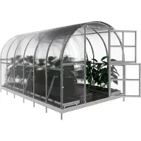 BAUMERA Serre KLASIKA 12 (3x4m) avec fondations et polycarbonate de 4mm ;