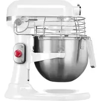 KitchenAid Robot culinaire professionnel blanc, capacité 6,9 litres, référence 5KSM7990XEWH