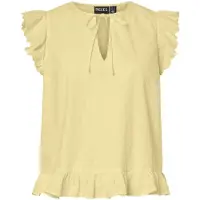 Pieces Chemisier jaune clair