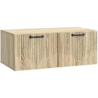 vidaXL Meuble TV mural en chêne Sonoma 78,5 x 41 x 30 cm