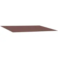 vidaXL Tissu de remplacement pour store, marron, 400 x 300 cm, polyester