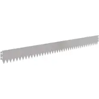 vidaXL Bordure de jardin, 50 pièces, 103 x 10 cm, acier, argenté