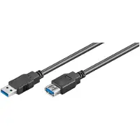 Microconnect 0.5m USB 3.0 - Câble USB (0.5m, USBUSB A, USB A, USB A, 3.0 (3.1 Gen 1), Stecker/Buchse, 5000 Mbit/s)