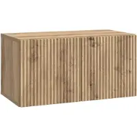 vidaXL Meuble TV mural 59,5 x 31 x 30 cm, chêne Artisan