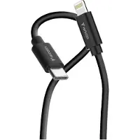 Verbatim Lot de 2 cables Essentials Sync & Charge USB-C 27W M/M 1m (Noir/Blanc)