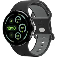 Spigen Nano Pop (Aluminium, Silicone), Sangles de montre, Noir
