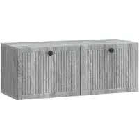 vidaXL Meuble TV mural , gris Sonoma, 78,5 x 31 x 30 cm