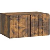 vidaXL Meuble TV mural, 59,5 x 41 x 30 cm, finition chêne fumé