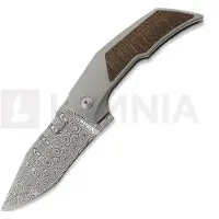 Reate Couteau pliant T3000 Damasteel, Burlap Micarta
