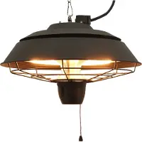 Hortus Terrassevarmer haengemodel 1500 W, HA, Ø42 cm, sort (211-301), Radiateur infrarouge, Noir