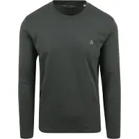 Marc O'Polo T-Shirt vert foncé / blanc
