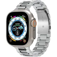 Spigen Modern Fit 316L Band - silver - Apple Watch 49mm/45mm/44mm/42mm (Acier inoxydable 316L), Sangles de montre, Argent