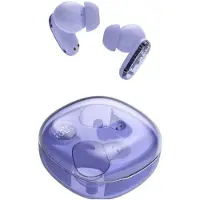 Mars Gaming MHIB2, casque Bluetooth 5.4, son immersif, design ergonomique semi-transparent et ultra-compact, 24 heures de lecture, casque sans fil avec étui et indicateur LED, violet