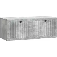 vidaXL Meuble TV mural , gris béton, 78,5 x 31 x 30 cm
