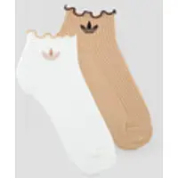 Adidas Chaussettes RUFFLE QUARTER SOCKS femmes - Multicolore - XS