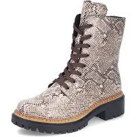 Rieker Damen Stiefelette 72627-64 Beige/Snake