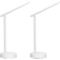 Forlight Lampe de bureau LED Archie Flexo avec batterie, intensité réglable et lumière neutre 4000 K. Flexo en aluminium blanc