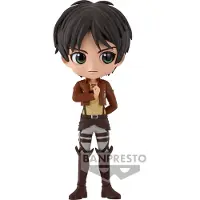 Bandai Q Posket Ataque A Los Titanes Eren Yeager Vol2 Figure 14 Cm Marron