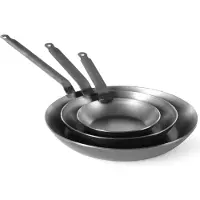 Hendi Poêle à frire en acier plat de Ø280 mm, compatible avec tous types de cuisinières.