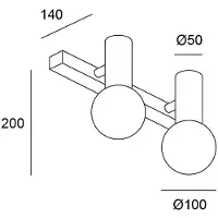 LEDS-C4 Bain IP44 Mist Double E14 7W