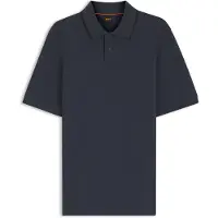 BOSS Phoenix 10279708 Orange Short Sleeve Polo Bleu 2XL Homme