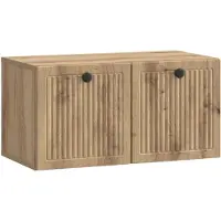 vidaXL Meuble TV mural 59,5 x 31 x 30 cm, chêne Artisan