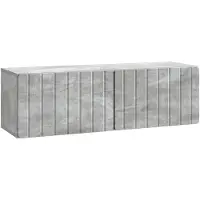 vidaXL Meuble TV mural 98 x 31 x 30 cm, gris béton