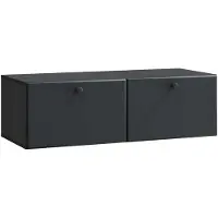 vidaXL Meuble TV mural 98 x 41 x 30 cm Noir Panneau de particules