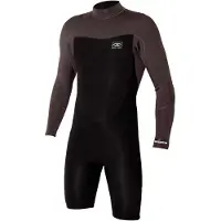 Ocean & Earth One Free Flex 2/2 Mm Long Sleeve Back Zip Shorty Noir L Homme