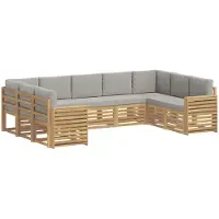 vidaXL Ensembles de canapés en bois massif d'acacia