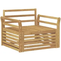 vidaXL Canapé d'extérieur en bois massif d'acacia blanc