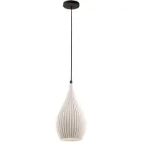 FABAS LUCE Suspension Lisa en métal et plastique d'origine - Blanc, douille E27, structure élégante et soignée, IP20, 230 V - Design Line