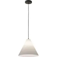 FABAS LUCE Suspension Conique, Métal Et Plastique D'Origine Végétale, Douille E27, Ip20, Blanc, Diamètre 315 Mm. Luminaire Design Moderne Pour Votre Décoration.
