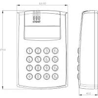 Robomow Contrôleur d'accès ROGER PR602LCD-DT-O